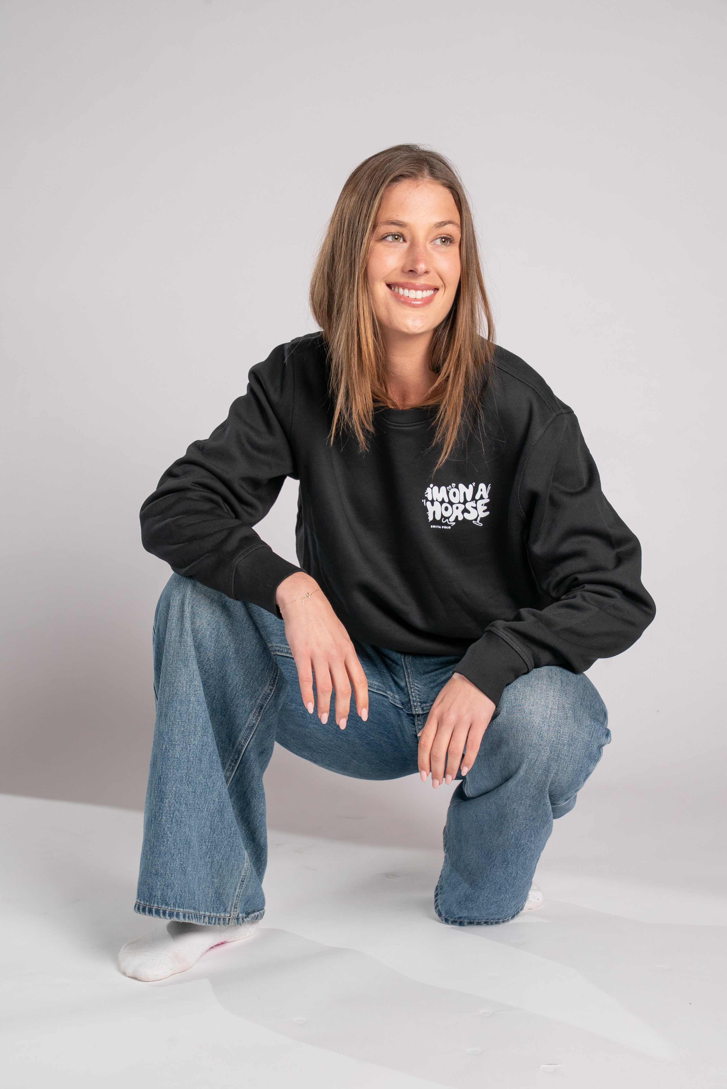'I'm on a horse' Unisex Sweatshirt