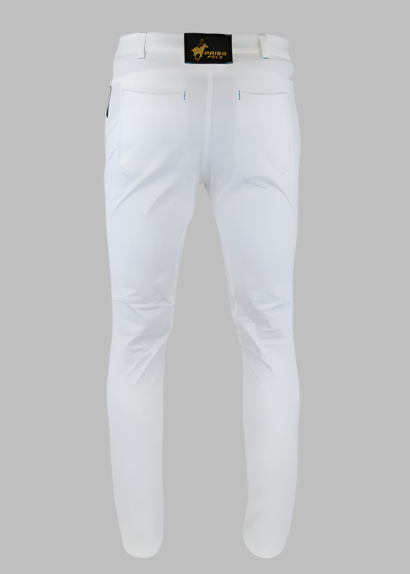 PRISA Mens Engineered White Jeans