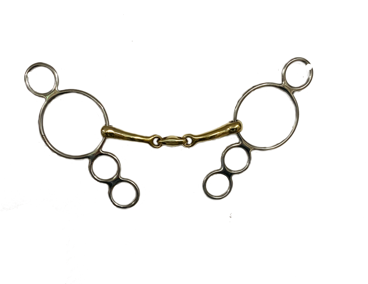 4 Ring Snaffle With Lozenge Stainless Steel