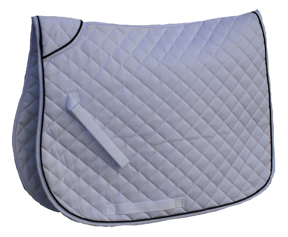 Quilted Saddle Pad with Twin Piped Edge