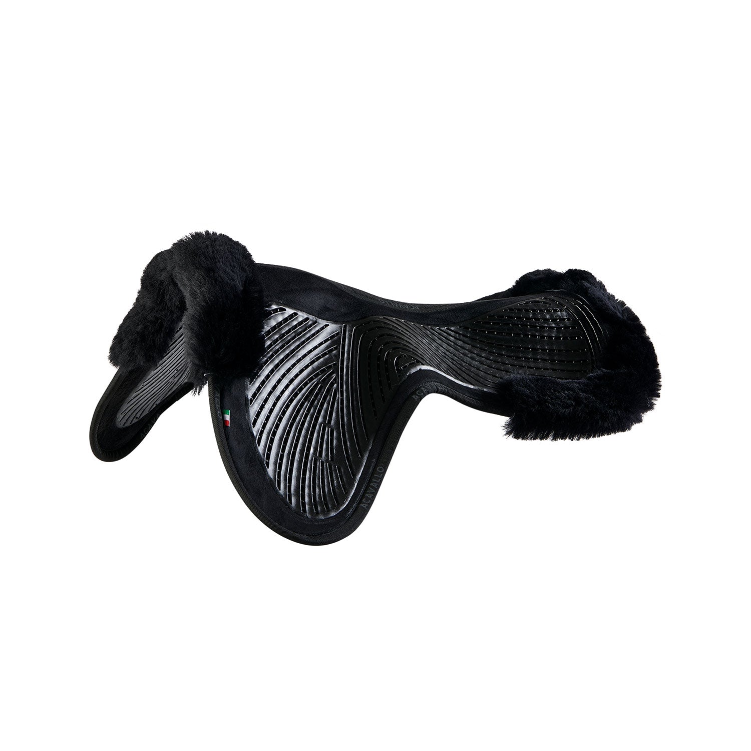 Suede Cut-Out Sheepskin Twin Sided Gel Half Pad