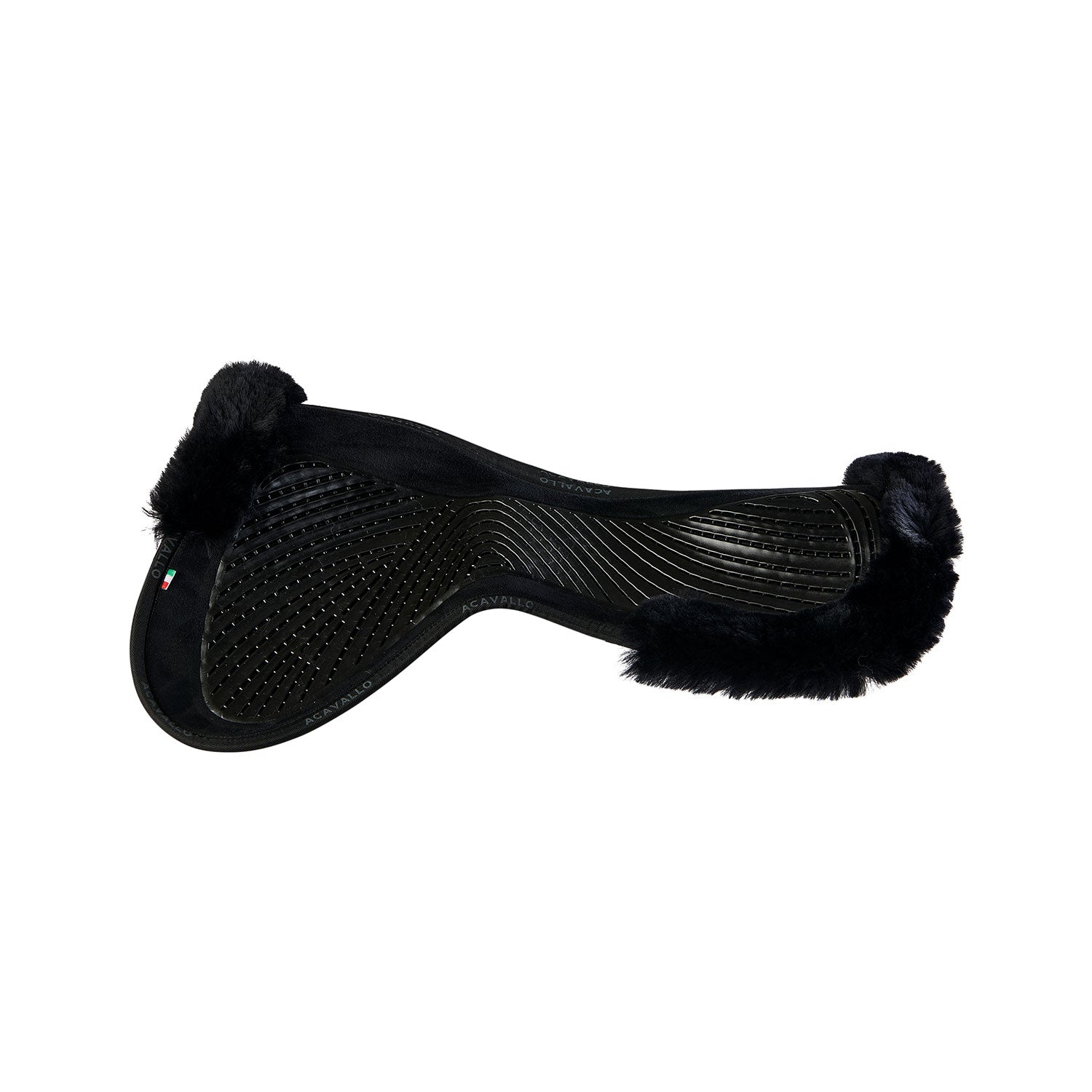 Suede Cut-Out Sheepskin Twin Sided Gel Half Pad