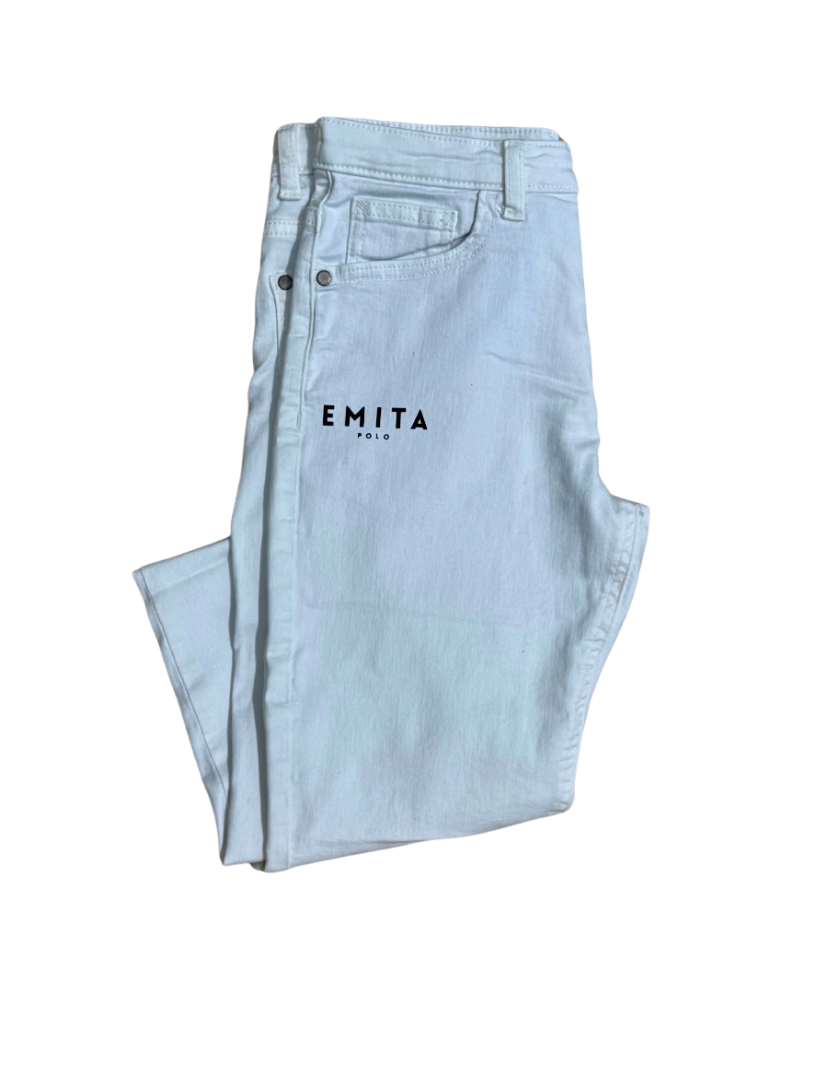 Children's Polo White Jeans