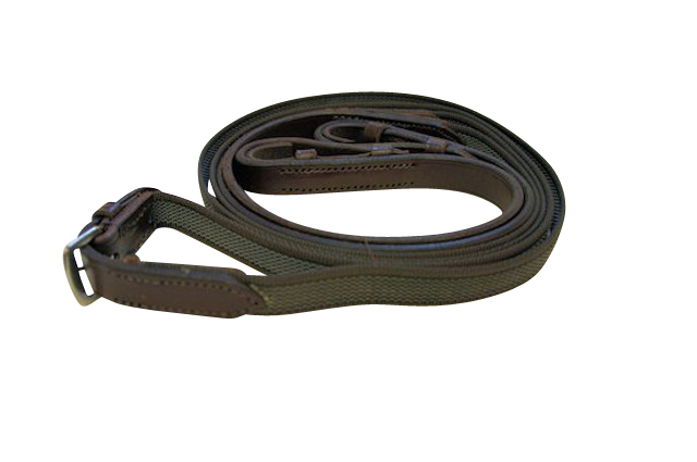 English Straight Rubber Reins (Premium set)